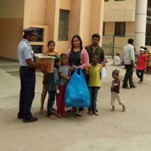 Providing soft toys, medicines, wollen caps to kids at Kidwai Memorial Institute